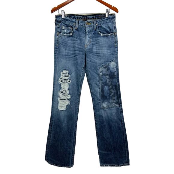 Citizens of Humanity COH Jagger Distressed Patch Jeans Size 30 x 34 - Picture 1 of 13
